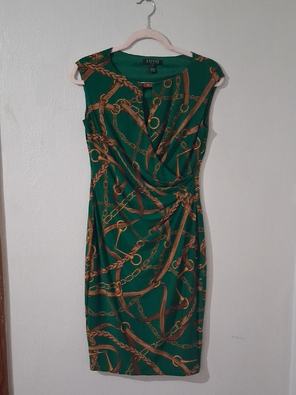 Ralph Lauren Green Label Vintage Green And Brown Straps Style
